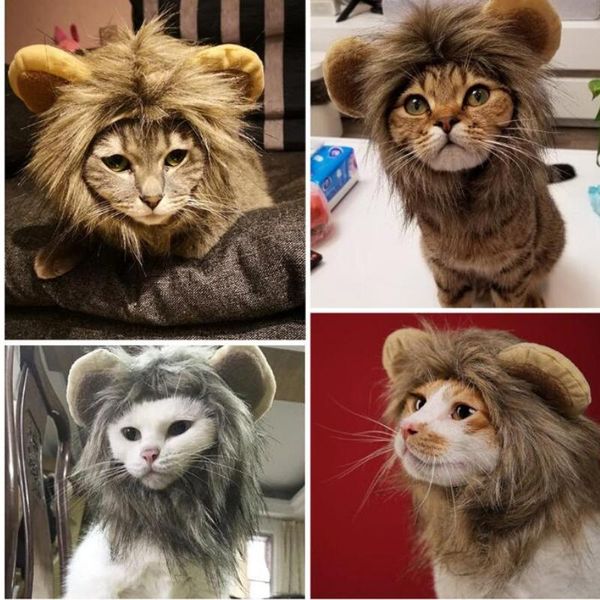 

cat costumes cat's cos costume lion mane hair wig cap puppy small dog christmas pet halloween