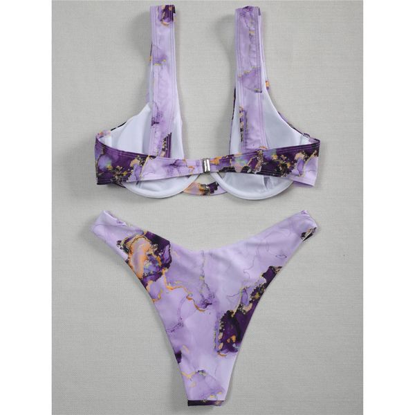 

s-xl printed bikini push up swimsuit female swimwear women two-pieces bikini set with bra cup bather bathing suit swim k2678