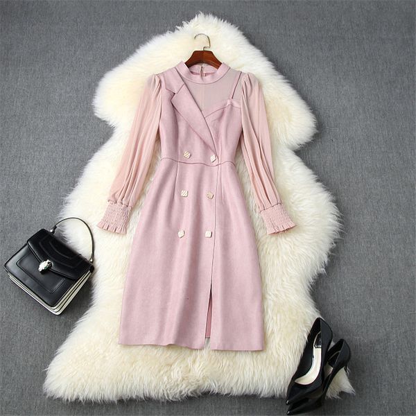 

fashion designer runway winter dress women stylish flashlight sleeves shreds dressed in leather, Black;gray