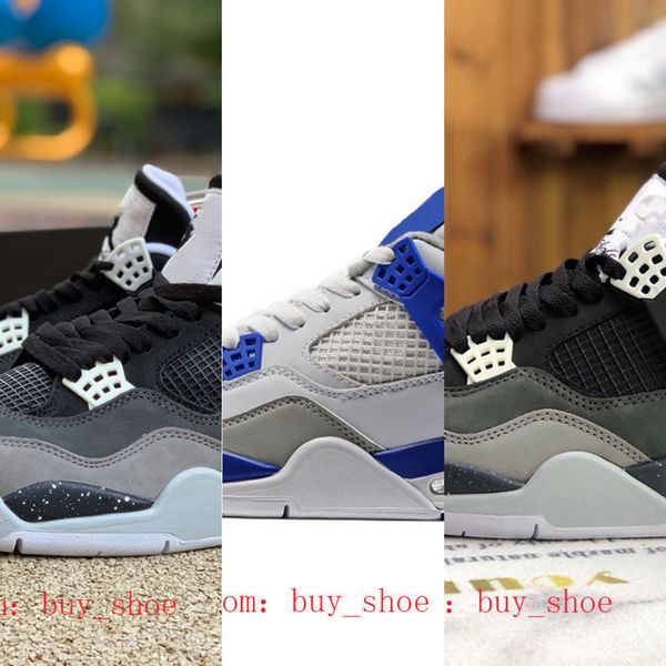 

sale 4 4s basketball shoes men women new cream sail the white cement bred court purple union la guava ice rasta mushroom sports shoes d52 33