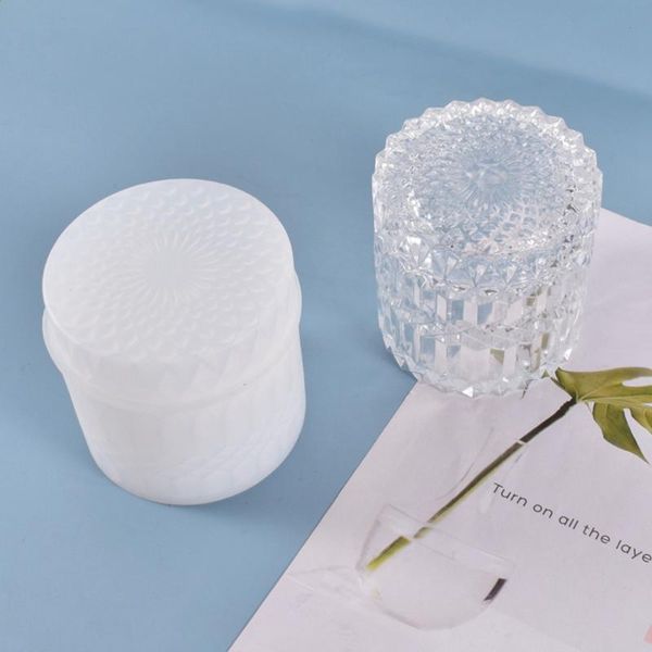 Lagerung Flaschen Gläser DIY Kristall Runde Form Flasche Form Für Schmuck Machen Epoxy UV Geschenk Box Werkzeuge Formen