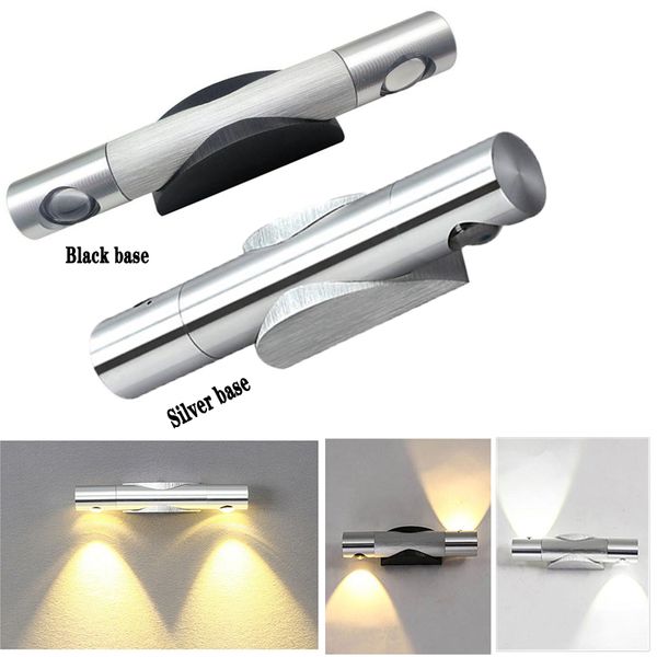 360 graus de rotação lâmpada de parede LED Creative 6w moderno alumínio SCONCE luzes para casa banheiro espelho de vaidade iluminação bulbos quarto quarto