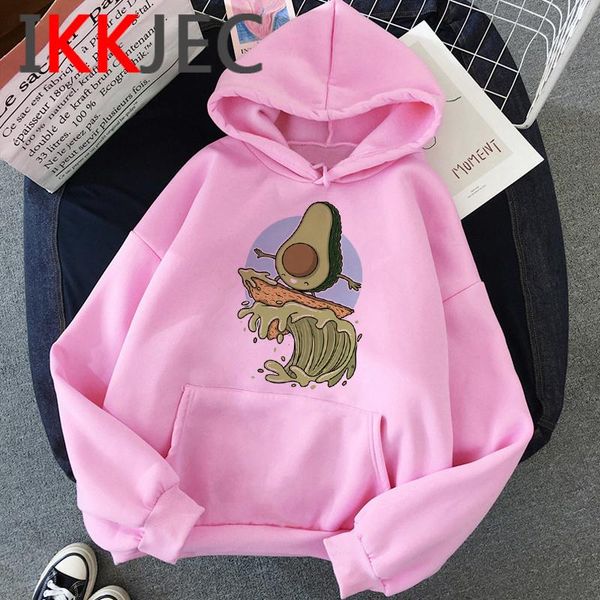 

women's hoodies & sweatshirts avocado female hip hop anime women hoddies, Black