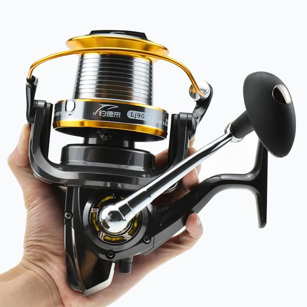 

baitcasting reels spinning 12+1bb left/right hand anti corrosive fishing wheel metal spool for surf casting long s ocean sea reel