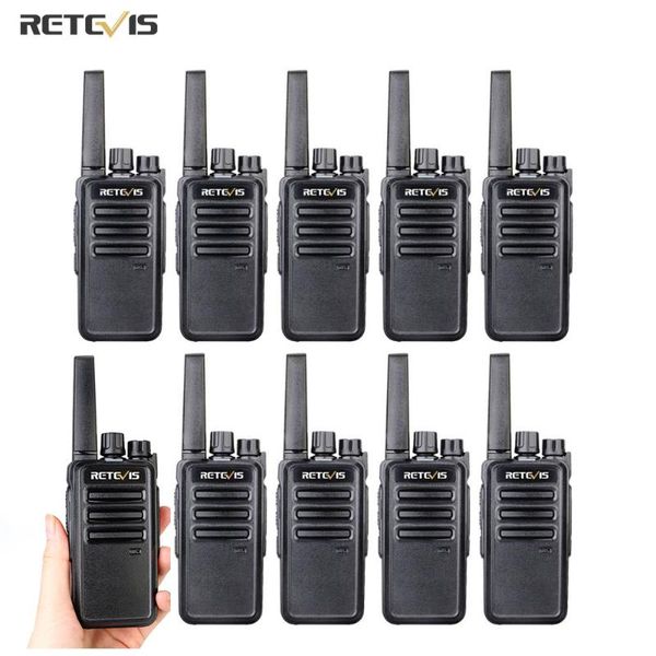 

retevis rt668 walkie talkie 10 pcs pmr radio 2 way walkie-talkies el restaurant walk talk communication equipment