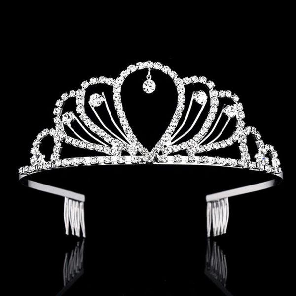

full diamond bridal headdress crown wedding headband hair ornament headdress, Slivery;golden