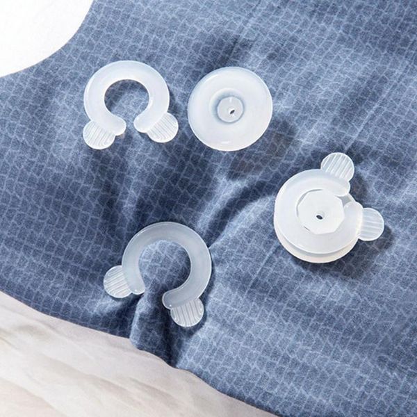 

hooks & rails easy to use small size plastic practical duvet quilt clips for dorm