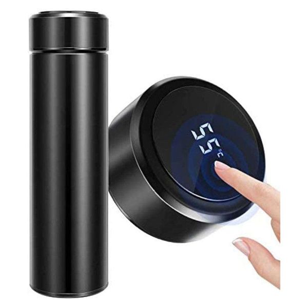 

water bottles 500ml bottle vacuum insulated mug 304 stainless steel led touches screen temperature display cup k888