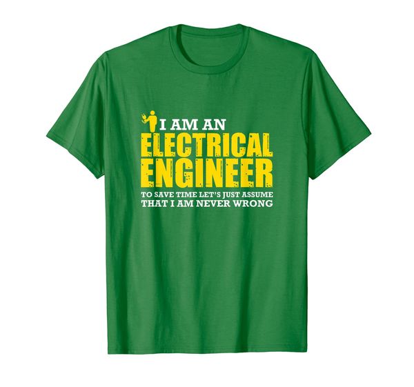 

i'm electrical engineer assume that i'm not wrong t-shirt, White;black