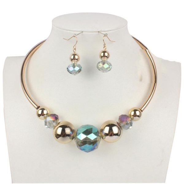 

earrings & necklace crystal necklaces earring sets women jewelry, Silver