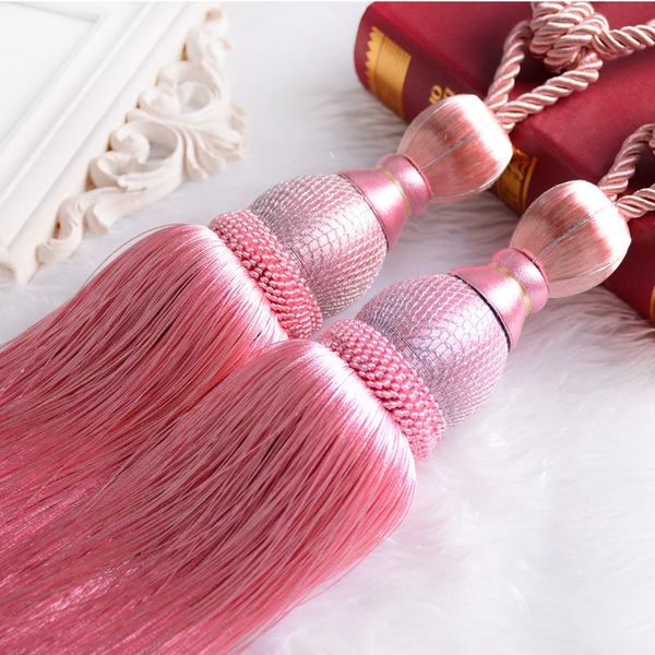 

other home decor rzcortinas curtain tiebacks tassel 1 pair holdbacks living room decoration accessories blue pink coffee holder