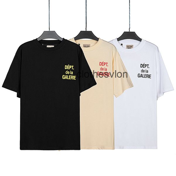 

2022 designer t-shirts gallerydept mens fashion summer short sleeved male female student trend half t-shirt loose thin couple, White;black