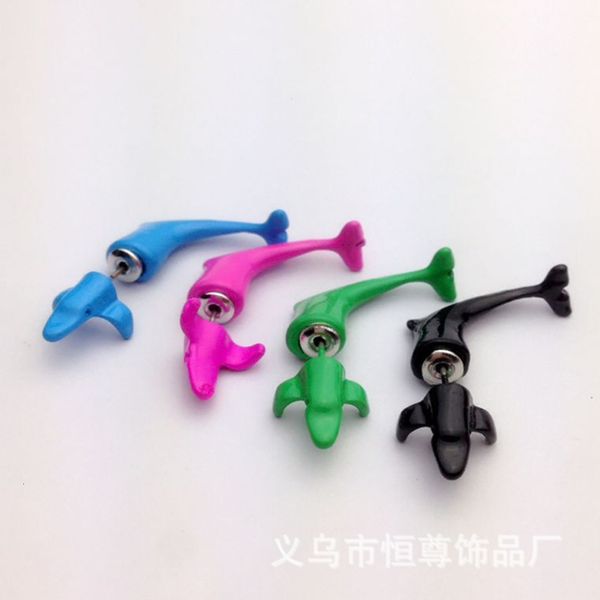 

harajuku stereo animal earrings lovely dolphin piercing