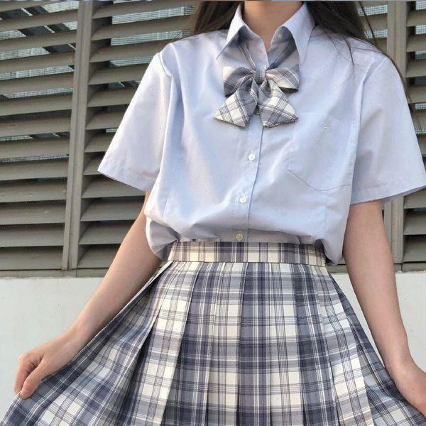 

japanese harajuku mini pleated womens skirts jk lolita style kawaii plaid y2k high waist skirt fashion student cosplay, Black