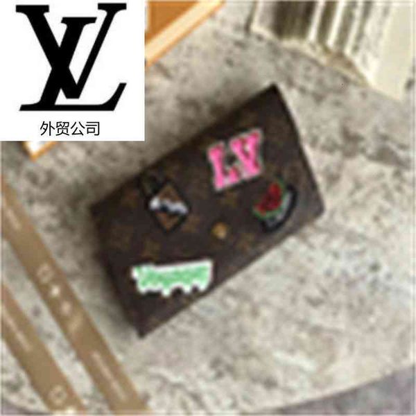 

compact long brand key designer chain luxury clutches printed leather embroidery wallet sarah wallets wallet purse m63318 evening women real