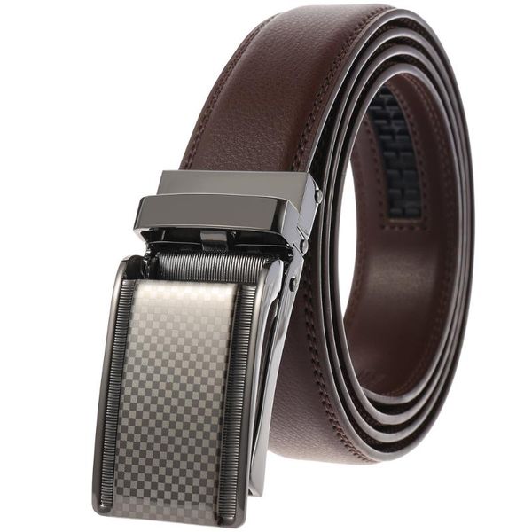 

belts genuine leather mens automatic buckle fashion for men business male brand 3.1cm ly233-1853-1, Black;brown