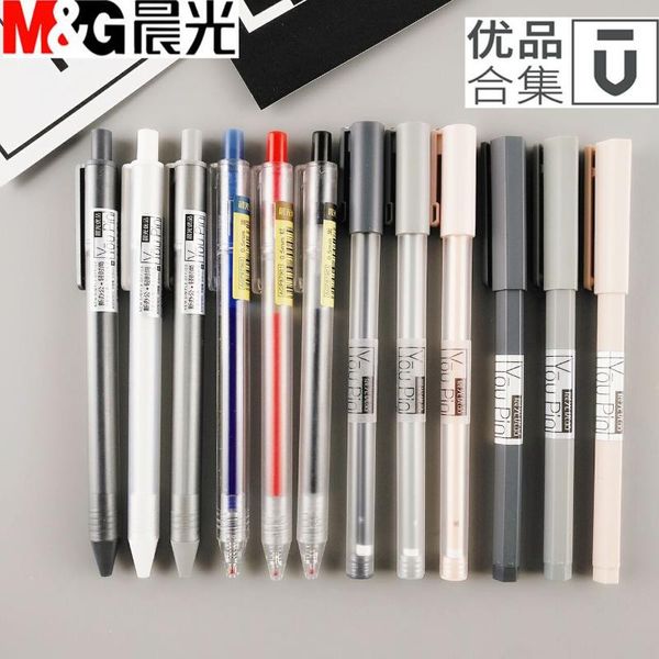 

gel pens 12pcs m&g 0403 u series pen 0.5mm black/blue/red water