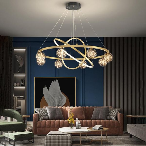 

chandeliers nordic modern gypsophila glass ball led ceiling chandelier bedroom living dining room pendant lamp hanging light fixture lustre