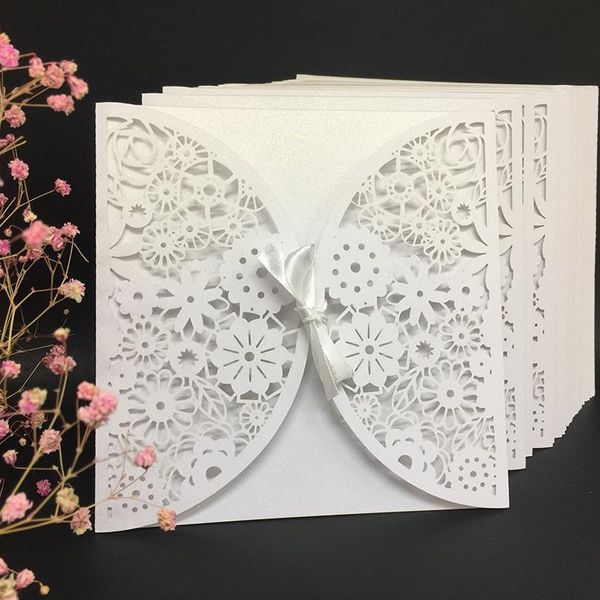 

colors laser cut square invitation cards for mariage briade wedding invitations thank you card party supplies greeting