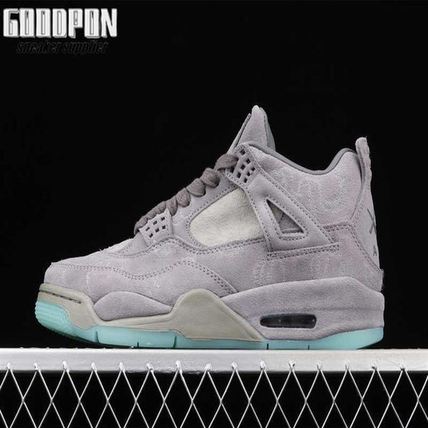 

cool grey kaws jumpman 4 4s fashion shoe mens womens basketball shoesa10