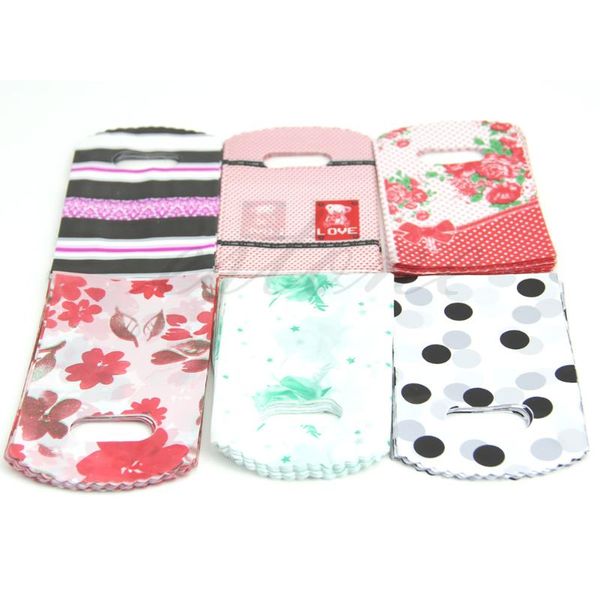 

gift wrap 50pcs pretty plastic jewelry small bag 15x9cm many colors