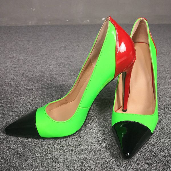 

sandals sarairis plus size 47 pointed to toe mix colour in luxury pumps woman shoes thin girl heels party dress office bombs spring 0xh6, Black