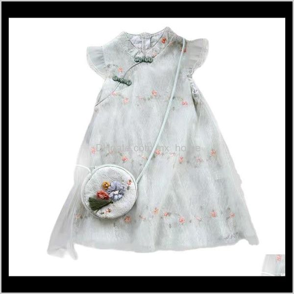 

2021 children flower girl girls cheongsam baby princess party m9rj3 dresses sng7m, Red;yellow