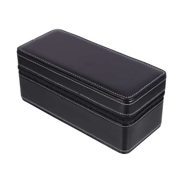 

double wrist watch gift box exquisite packing for mechanical boxes & cases, Black;blue