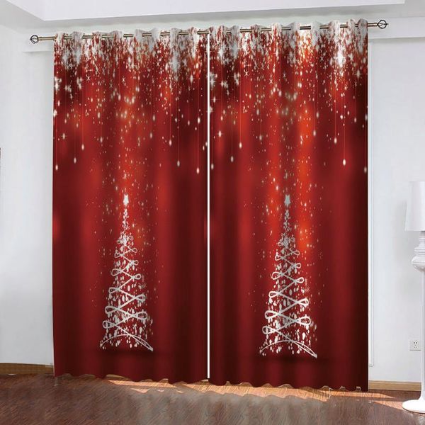 

curtain & drapes luxury 3d window curtains living room wedding bedroom red christmas decoration