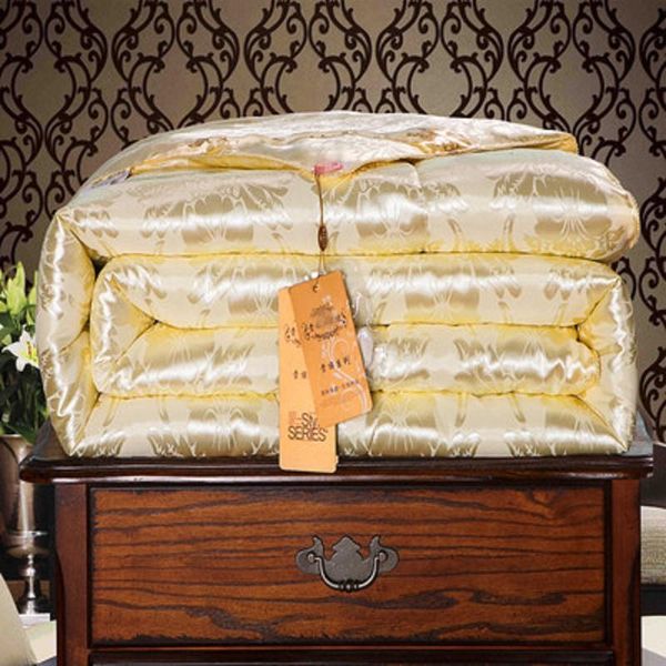 

comforters & sets perfect 100% natural mulberry silk four seasons blanket pure cotton skin-friendly comfortable and warm high-end quilt