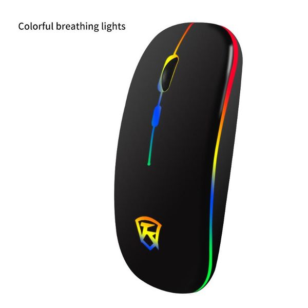 

mice wireless 2.4g mouse rechargeable ergonomic silent computer mause usb 1600 dpi color light portable for pc lapnotebook