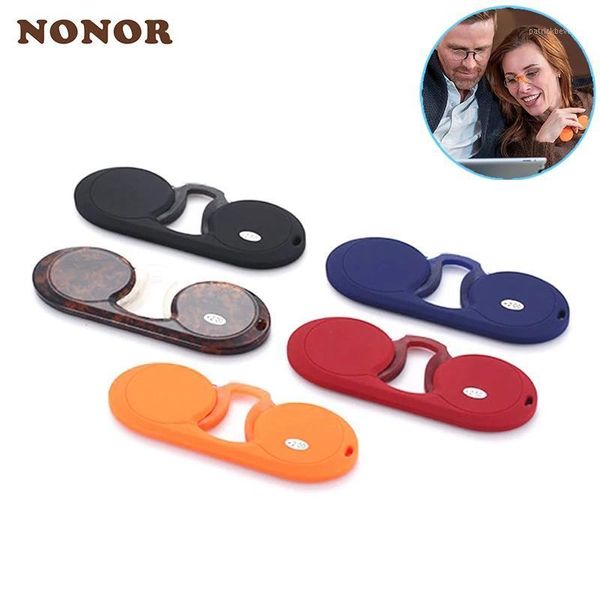 

nose clip reading glasses mini wallet portable legless tr eyeglasses for men women rimless eyewear 1.5 with case sunglasses, White;black