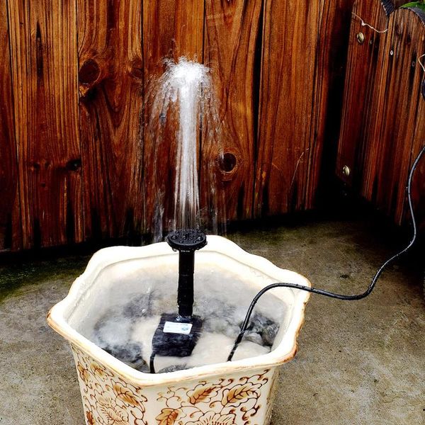 

solar fountain pump brushless motor water aquarium rockery for garden submersible home decor 150l/h air pumps & accessories