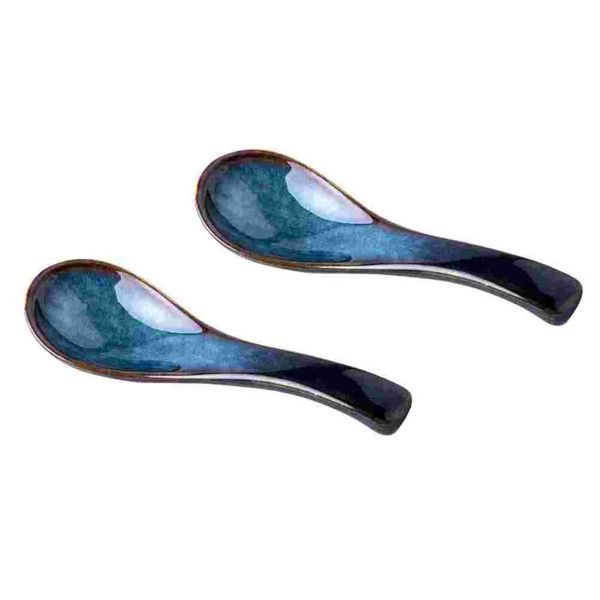 

spoons 2pcs soup household rice kitchen flatware restaurant
