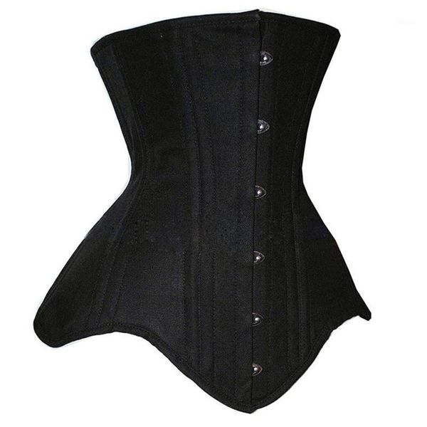 Bustiers espartilhos mulheres sexy top gótico espartilho corset longo torso aço ossos de aço shaper corpo shapewear mais tamanho