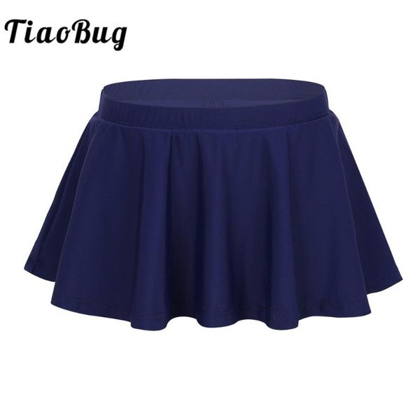 

two-piece suits tiaobug summer kids girls quick dry soft elastic waistband swimming bottoms bikini skorts upf50+ swim skirts rashguard beach