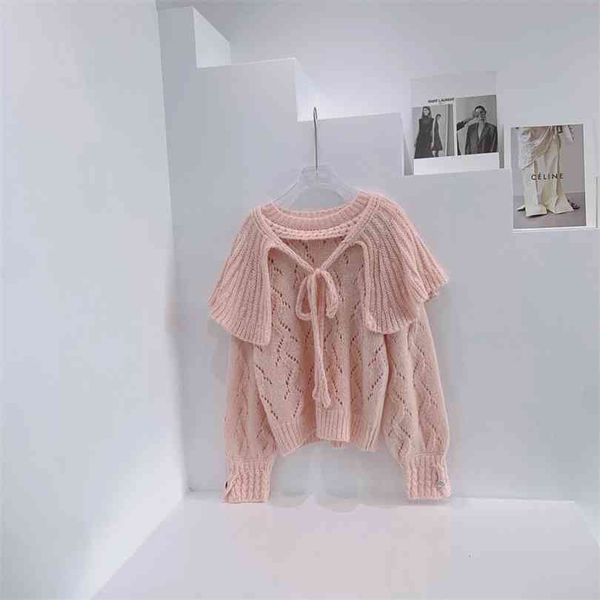 Camisola de inverno Mulheres manga comprida moda pullovers de alta qualidade Luxy marca rosa o-pescoço sólido 210922