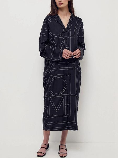 

casual dresses women dress 2021 spring and autumn women's solid color stitching v-neck mid-length, Black;gray