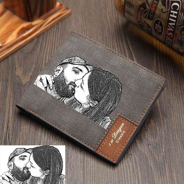 

p engraving matte men's wallet short multifunctional fashion gift, Red;black