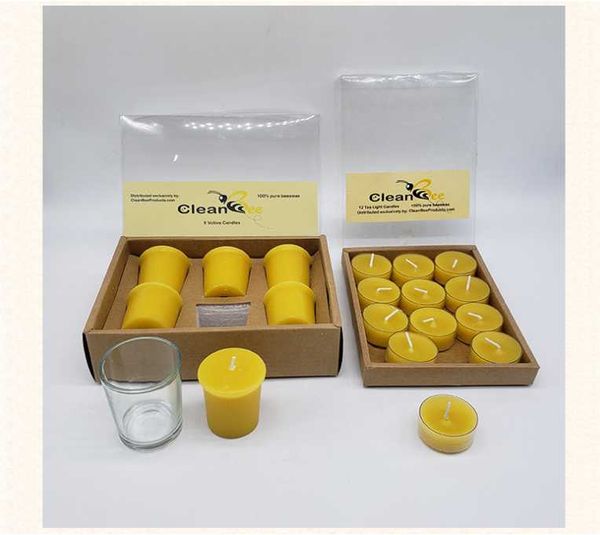 

candles 1 box 100% natural beeswax birthday party scented candle