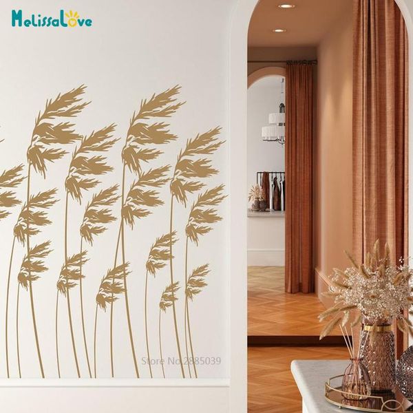 

wall stickers reeds in the wind plant theme decal nature long grass living room bedroom kitchen home decor removable sticker bd633