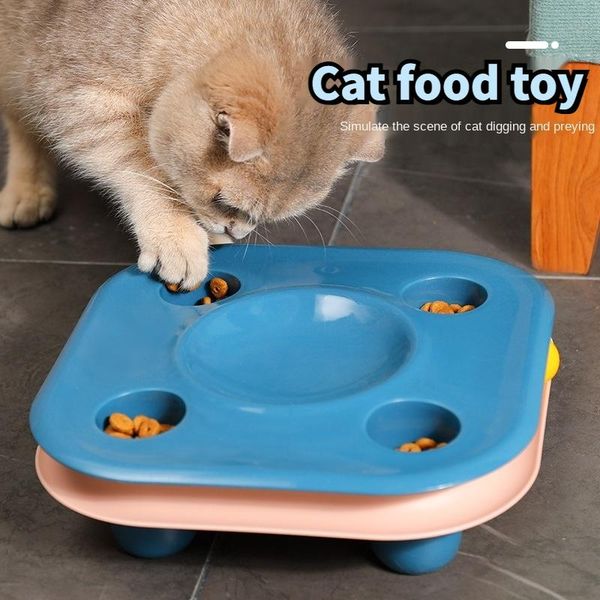 

cats toys multifunctional feeder game globbles kitten supplies pet toy accessories three colors bowl things for cat