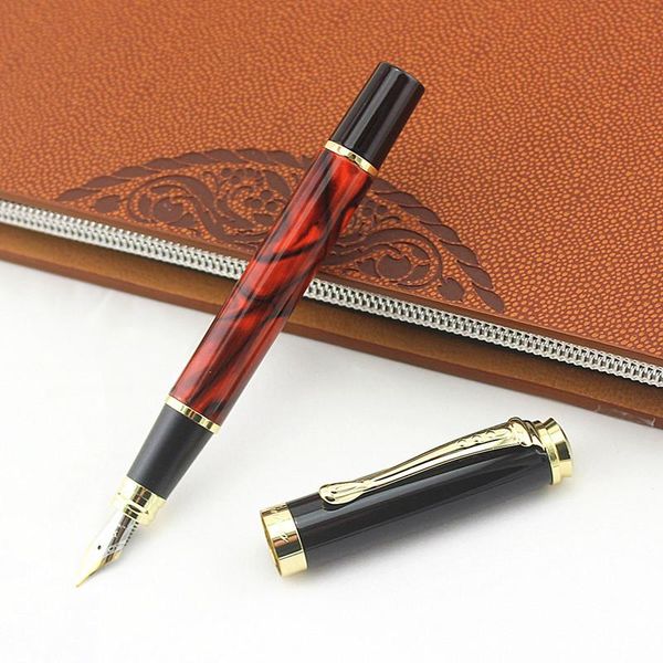 

jinhao 500 calligraphy fountain pen luxury metal 0.5mm 1.0mm nib ink pens school office supplies caneta tinteiro