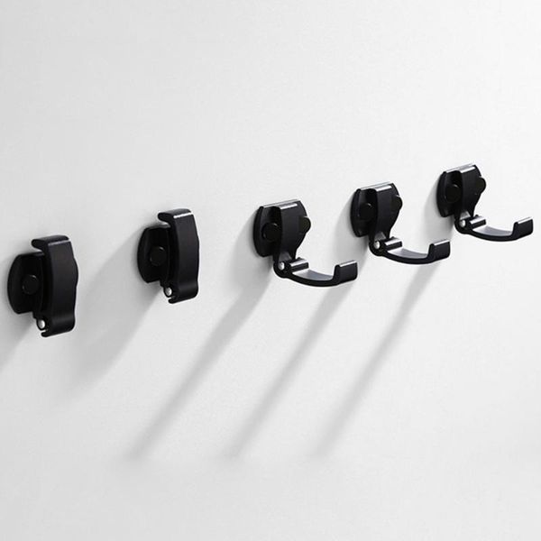 

wall mounted door back bag headset hanging hook cloth hanger simple keys headphone holder coat hat space aluminum foldable rack hooks & rail
