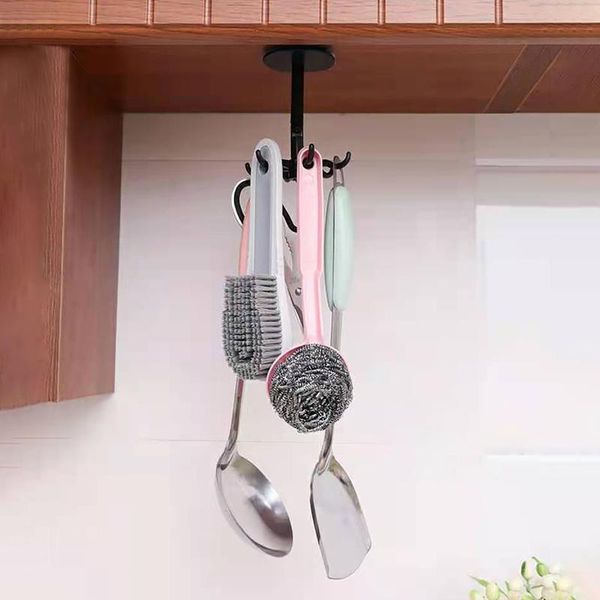 

hooks & rails kitchen gadgets bracket accessories bath hook wall mounted 360Â° rotating bathroom storage towel