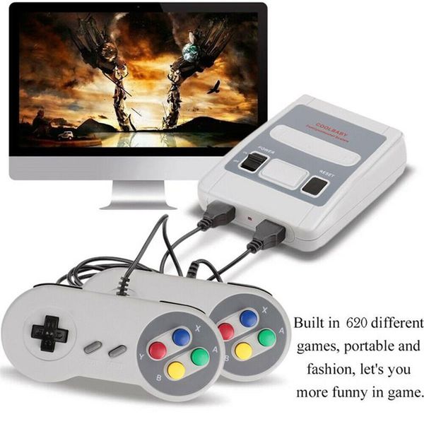 

game controllers & joysticks 620 built-in classic dual-line controller us/eu/uk/au abs plastic retro handle mini family tv video consoles