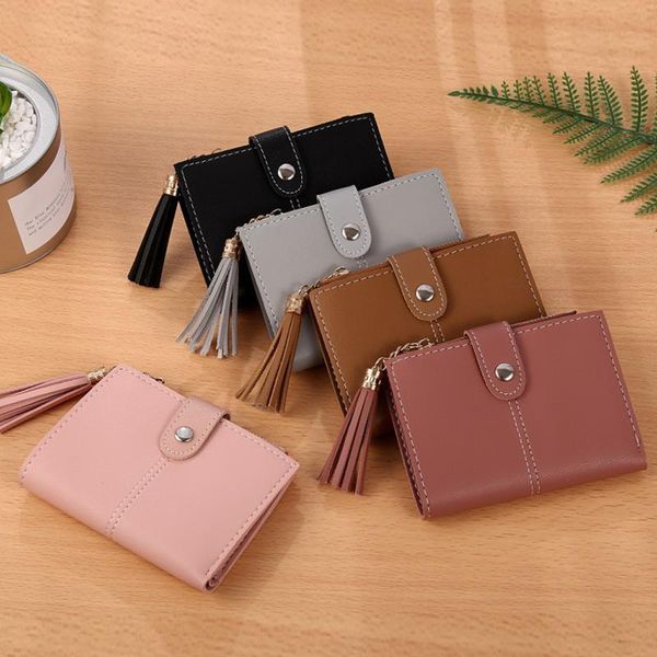 

hbp women mini s tassel zipper purse girl pu leather small short wallet