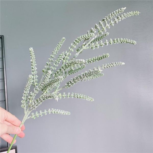 

decorative flowers & wreaths flocked cereal grass fake plant for flower arrangement greens plastic artificial