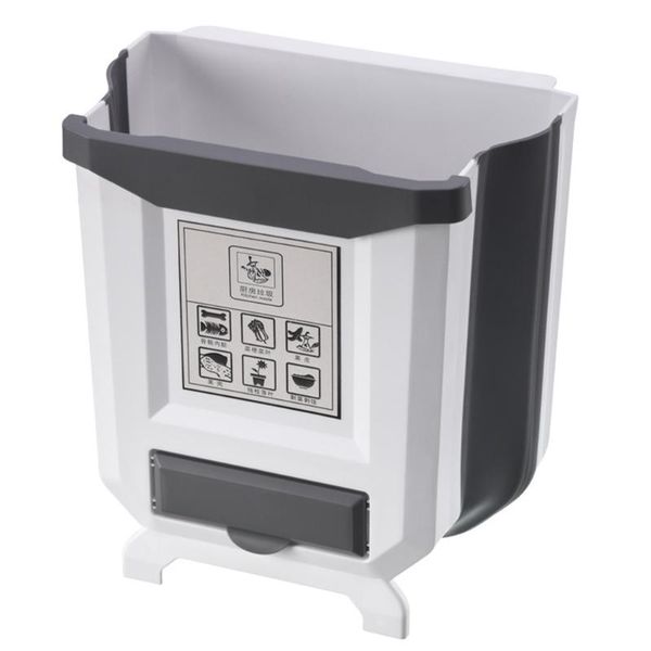 

waste bins 1pc hanging trash can collapsible garbage bin wastebasket rubbish