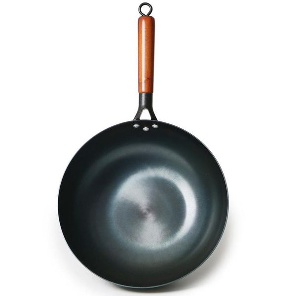 

pans saucepan iron wok traditional handmade non-stick pan non-coating induction and gas cooker cookware
